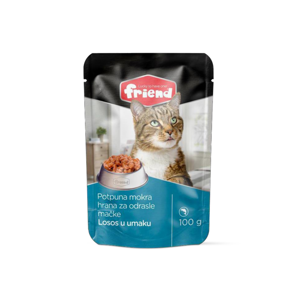HRANA ZA MAČKE FRIEND S LOSOSOM 100 G