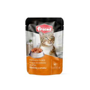 HRANA ZA MAČKE FRIEND S PILETINOM 100 G