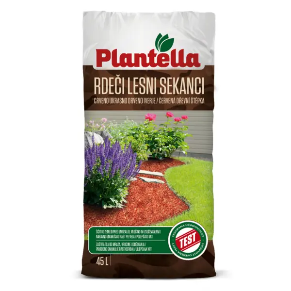 PLANTELLA KORA DEKORATIVNA CRVENA, 45 L